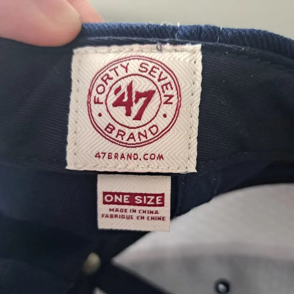 Washington Nationals MLB '47 Brand Adjustable Logo Hat Red White Blue - Picture 5 of 11